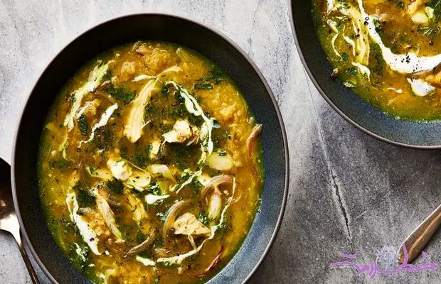 طرز تهیه کاسه عدس و اسفناج با مرغ تند و لیمو برای خواب خوب شب