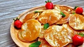 فیلم/ طرز تهیه پنکیک برای صبحانه + فوری و خوشمزه