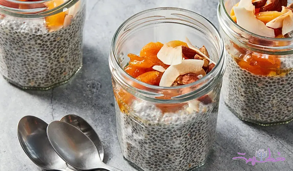 طرز تهیه پودینگ چیا + خوشمزه و فوری / فیلم