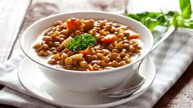 خوراک عدس و سبزیجات؛ غذای فوق ارزان و مقوی برای روزهای سرد و بی انرژی