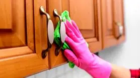 ترفندهای بی‌نظیر سریع برای تمیز کردن کابینت‌ها در خانه تکانی+ فیلم