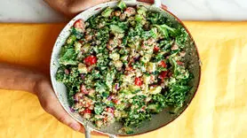 فیلم/ طرز تهیه سالاد پروتئینی با طعم نخود فرنگی
