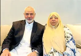 آخرین تصویر خواهر اسماعیل هنیه قبل از شهادت