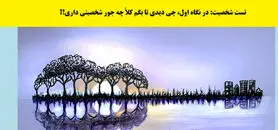 تست شخصیت شناسی/ در نگاه اول هر چه ببینی در حقیقت خودت را دیده ای!