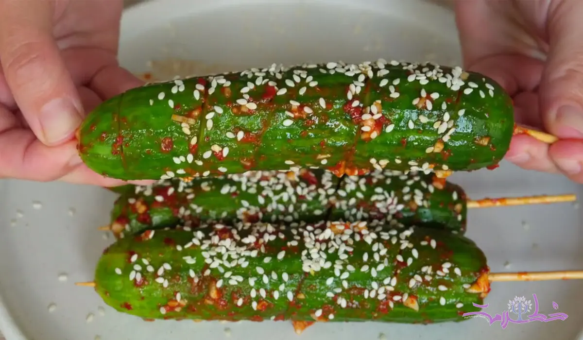 فیلم/ طرز تهیه کیمچی خیار به سبک کره ای ها