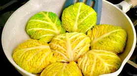 فیلم/ طرز تهیه دلمه کاهو به شیوه ای متفاوت + فوری و ارزان